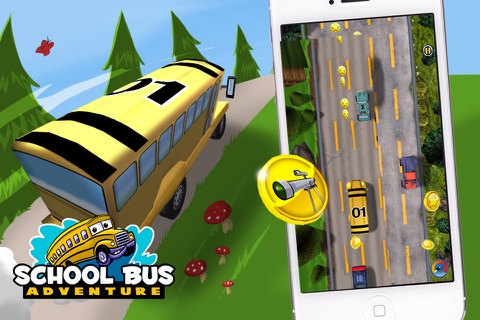 School Bus Adventure - Field Trip is a Fun 3D Driving Cartoon Game for Boys and Girls with simple Drag Control, where you can Explore Towns and Farms with Animals screenshot 3