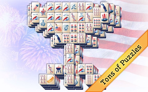 4th of July Mahjong screenshot 2