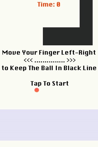 Stay In Black Line Tiles with Orange Ball: Avoid White Circle Path screenshot 2