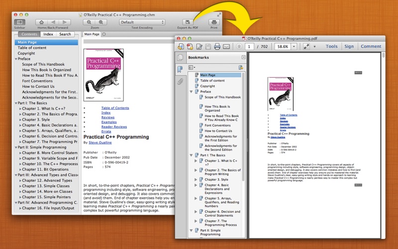 Screenshot #3 pour Read CHM+ : The CHM Reader + Export to PDF