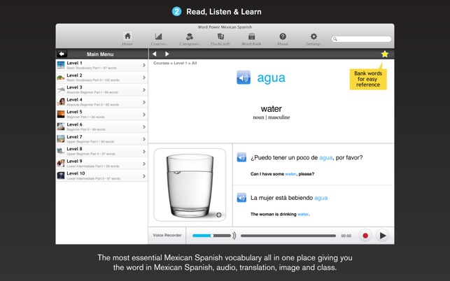 WordPower Learn Mexican Spanish Vocabulary by InnovativeLang(圖2)-速報App