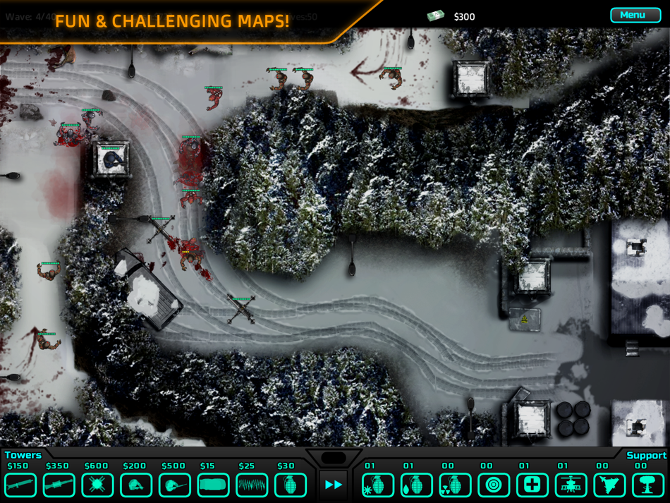 #2. SAS: Zombie Assault TD HD (iOS) di: Ninja Kiwi