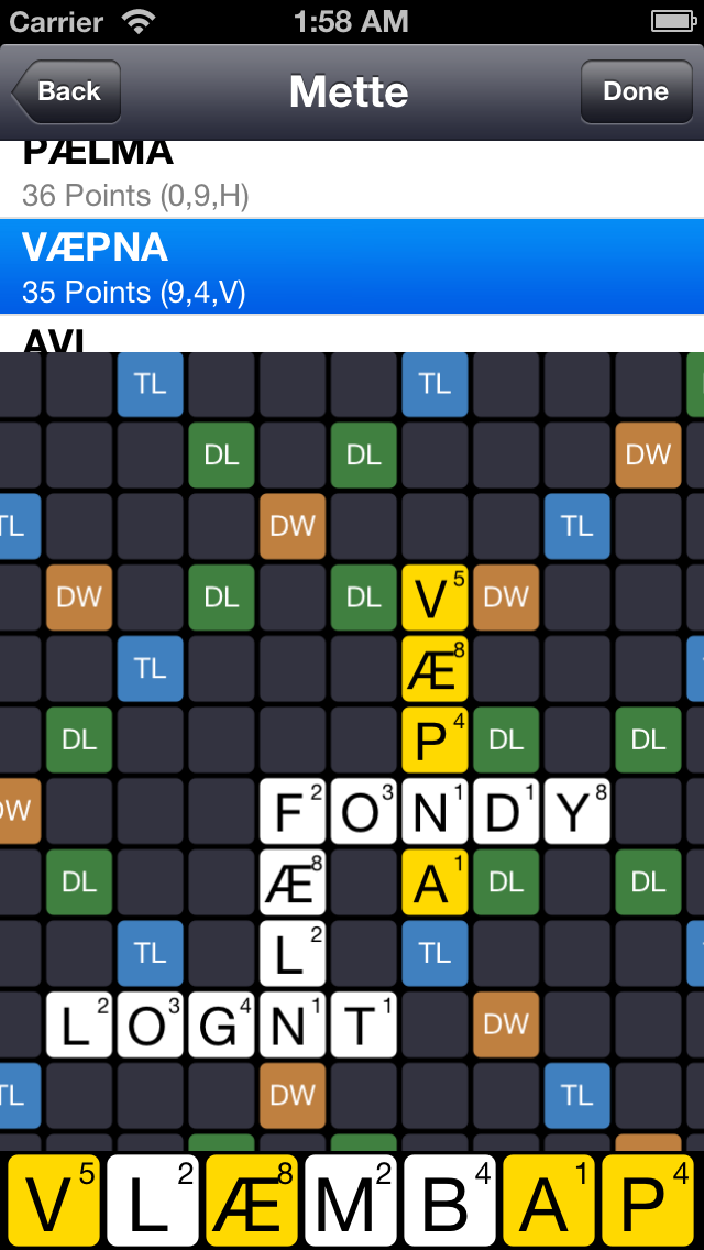 NO Løser for Wordfeud Screenshot