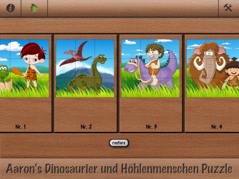 Aaron's dinos and caveman puzzle for toddlers screenshot 2