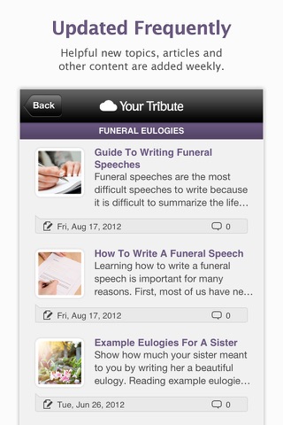 Funeral Info - Resources, Help, Articles & Guides screenshot 2