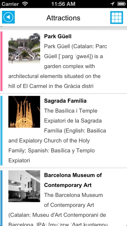 Barcelona offline map, guide & hotels