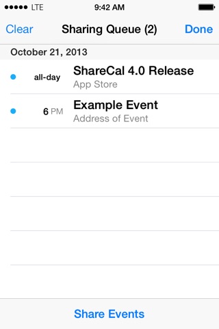 ShareCal - Easy Calendar Event Sharing via Email, iMessage and AirDrop screenshot 3