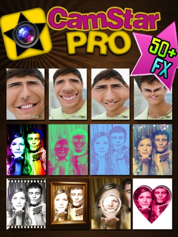 Screenshot #1 for CamStar Pro - Fun Live Photo Booth FX via Camera and Video for IG, FB, PS, Tumblr