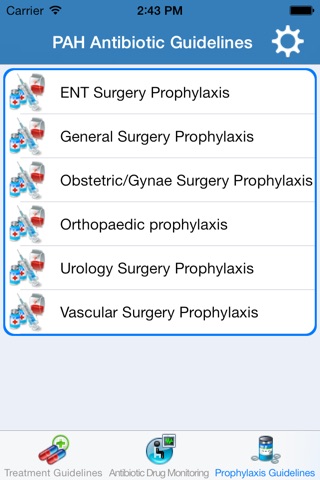 PAH Antibiotic Guidelines screenshot 4