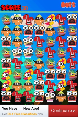 Monster Mashup - Connect Three Puzzle Game Mania screenshot 3