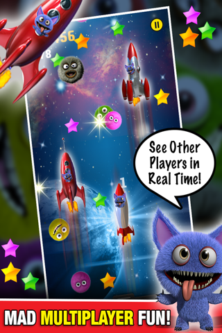 Monster in Space: Multiplayer FREE Racing Alien Dash Game - By Dead Cool Apps screenshot 3