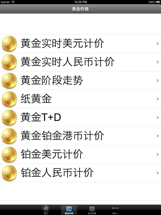 黄金价格-HD免费版