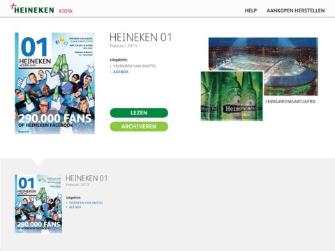 HEINEKEN Nederland Magazine screenshot 2