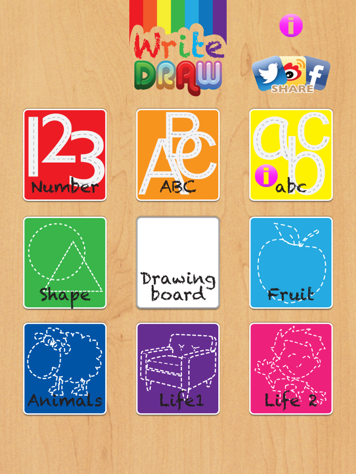 Write Draw Free for iPad - Learning Writing, Drawing, Fill Color & Words - 1.7 - (iOS)
