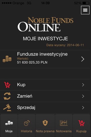 Noble Funds Online screenshot 2