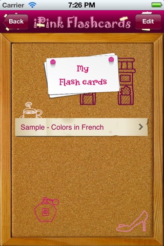 iPink Flashcards screenshot 2