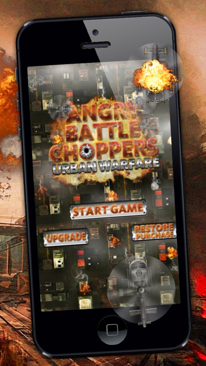Angry Battle Choppers Urban Warfare - Free Helicopter War Game screenshot-3