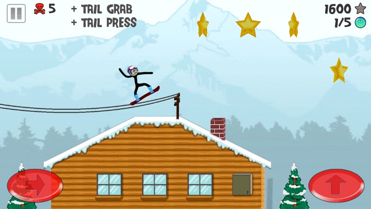 Stickman Snowboarder screenshot-3