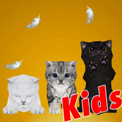 Animated 3D Cute Kitten Cat Sounds for Kids Icon