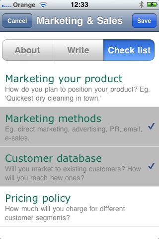 Business Plan screenshot 3