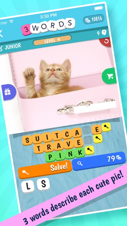 3 Words: Cute Animals – a word game based on cuddly animal pictures
