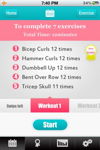 Arm Workouts - Owning Perfect Arms in 12 Days screenshot 2