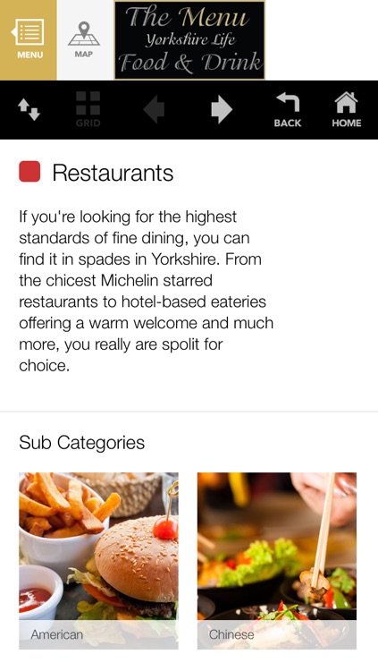 Yorkshire Food and Drink - The Menu