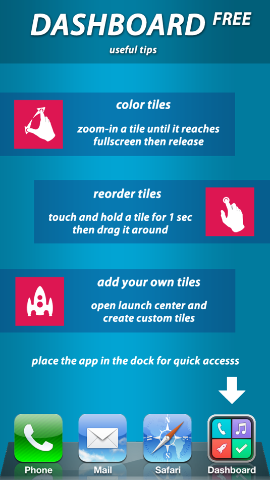 #4. Dashboard Free ~ All-IN-1: Launch Center, Music, Utilities and Games (iOS) 由: Gabriel Silviu Stefan