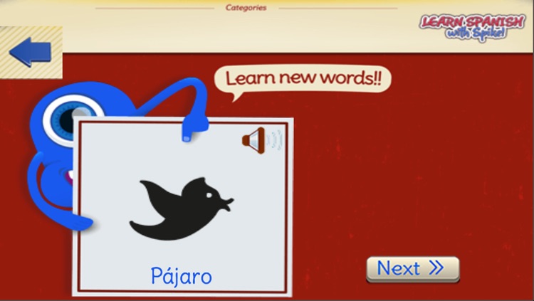 Learn Spanish with Spike. Learn Spanish Vocabulary with Funny Games