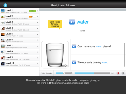 Screenshot #5 pour Learn British English - Free WordPower