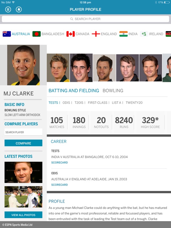 The ESPNcricinfo Cricket App for iPad screenshot-4