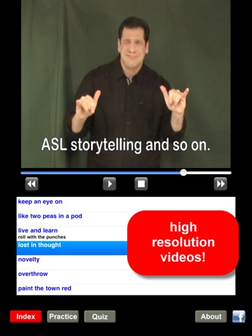 Sign Language Idioms, Vol. 1-2 for iPad! screenshot 2