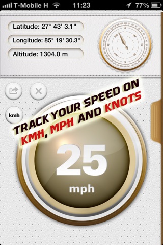 GPS Speed Tracker Pro - Speedometer app for tracking map location & navigation as well as altitude, latitude and longitude coordinates screenshot 4