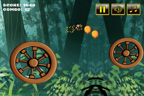 Tiny Ape Jungle Adventure - Balloons Catcher Mania - Free screenshot 3