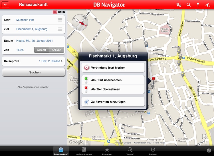 DB Navigator for iPad