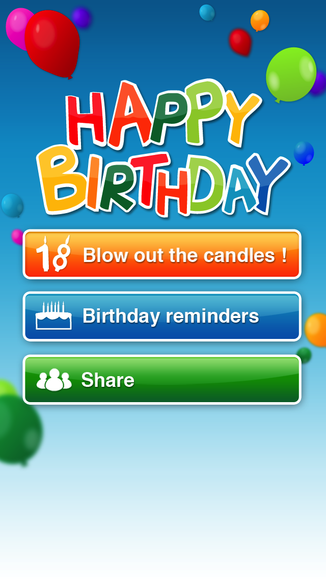 Happy Birthday : blow out your candles ! Screenshot 2 - AppWisp.com Happy Birthday : blow out your candles ! Screenshot 2 - AppWisp.com