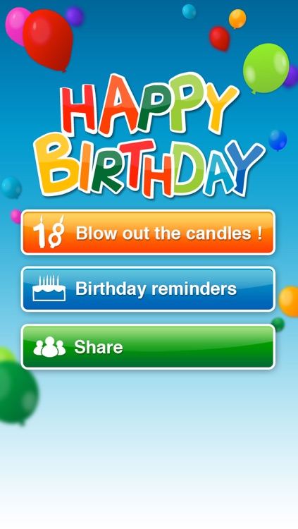Happy Birthday : blow out your candles !