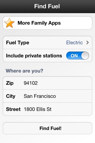 Скриншот из Alternative Fuel Station Finder (Electric,LPG,LNG & Liquid Based) Oil and Gas