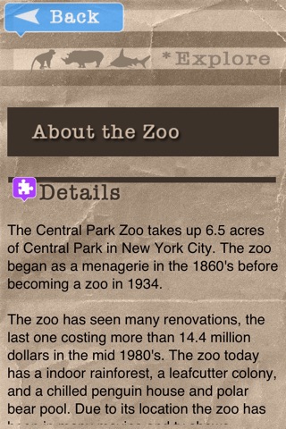 Zoo Explorer - Central Park NYC screenshot 3