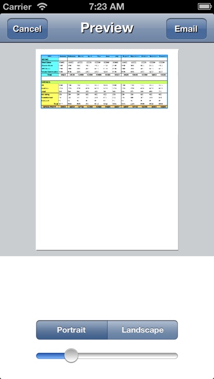 Spreadsheet touch Sync: Simple spreadsheets - compatible with Dropbox screenshot-3
