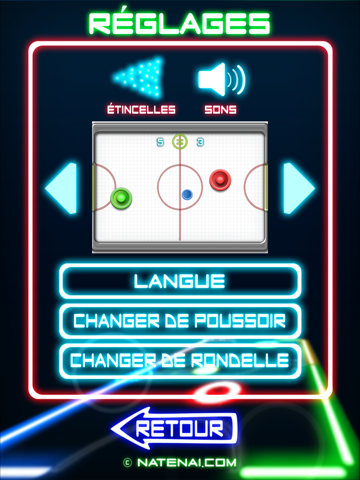 Screenshot #6 pour Glow Hockey 2 HD FREE