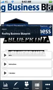 Blueprint Roofing Calculator screenshot #2 for iPhone