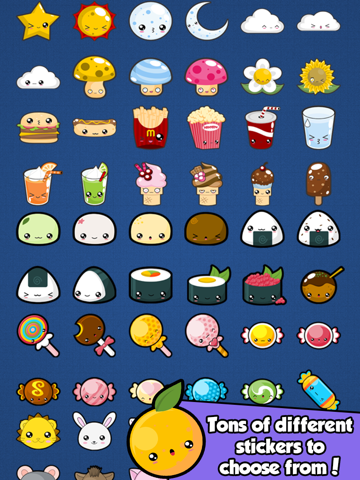 InstaCute Photo Editor - An Awesome Camera Booth App with Cute Kawaii Style Stickers to Dress Up your Picture Images iPad screenshot 4 - Photo & Video app