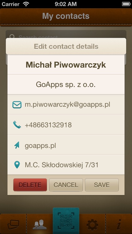ShareContacts - Create, Scan, Share and Exchange by QR Business Cards screenshot-4