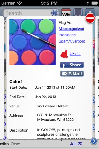 WI Events on Boozall Milwaukee: Wisconsin Area Local Activities Search screenshot 4