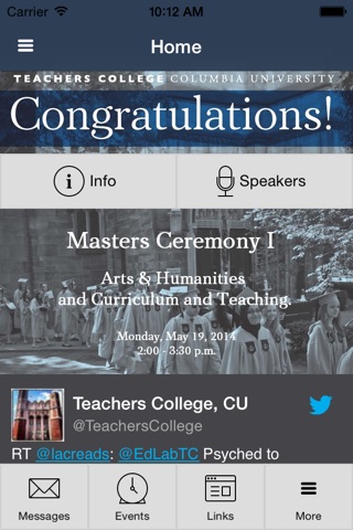 Teachers College Convocation 2014 screenshot 2