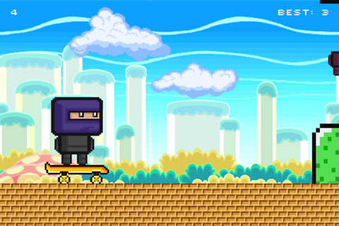 Clumsy Skateboarding: Ninja Baby Dojo School Smash screenshot 3