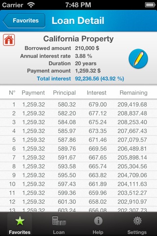 My Loans Calculator screenshot 2
