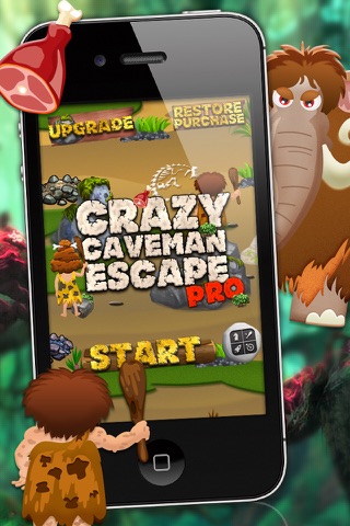 Crazy Caveman Escape PRO - A Fun Kids Game! screenshot 4