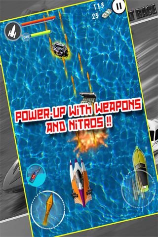 A Police Chase Nitro Speed Boat Race Free HD screenshot 3